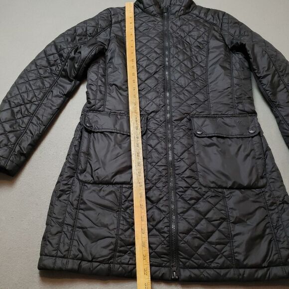 The North Face "Ruka" Long Jacket PrimaLoft size Medium - black quilted puffer - Picture 12 of 13